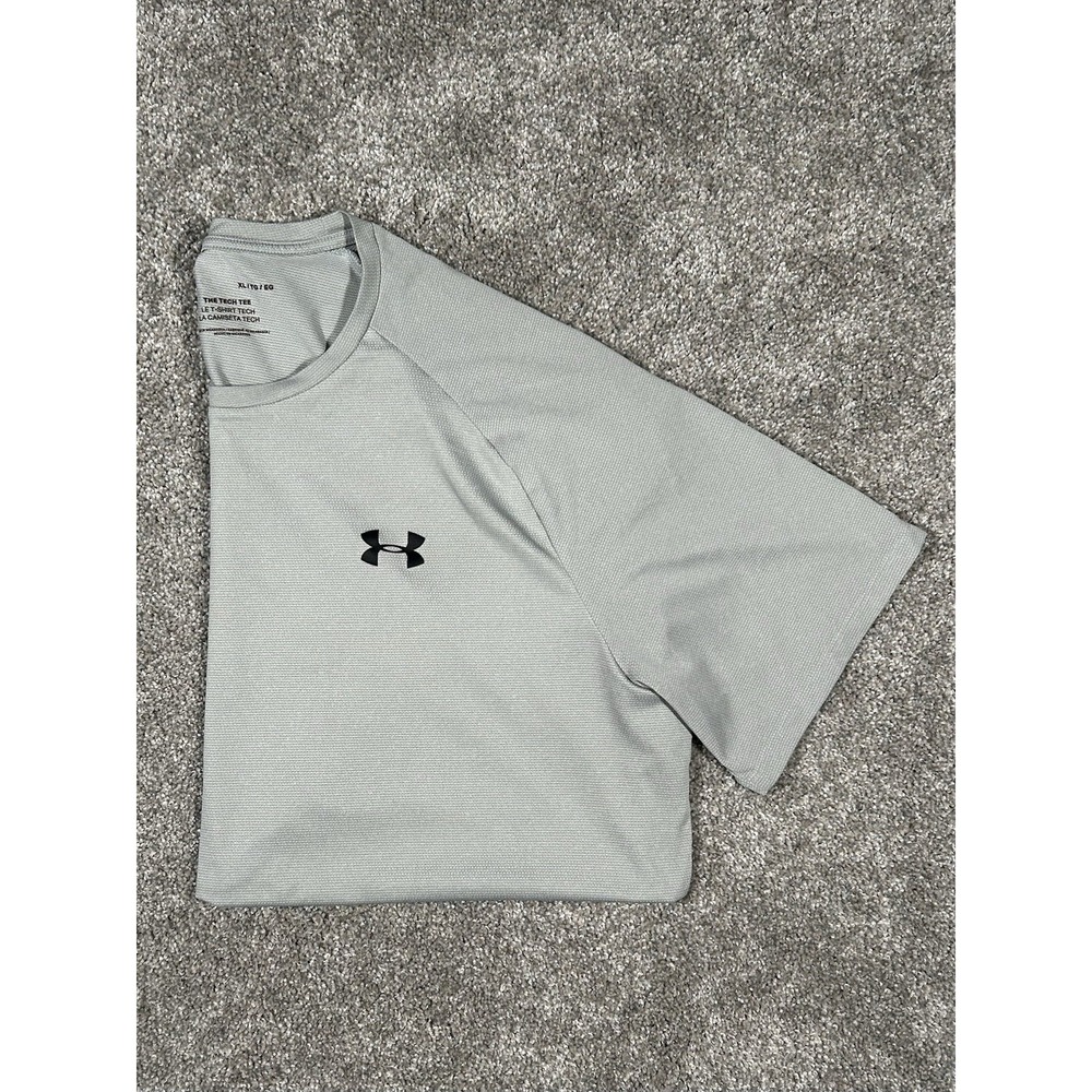 Under Armour Tech T-Shirt Gray Athletic Tee Size XL - Picture 3 of 5